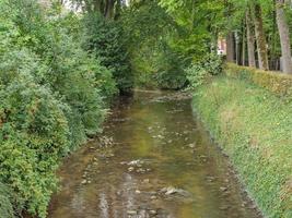 il città di coesfeld a il fiume berkel nel Germania foto