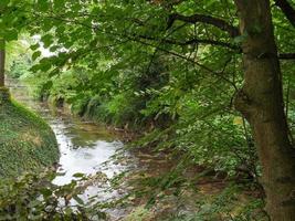 il città di coesfeld a il fiume berkel nel Germania foto