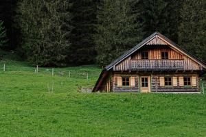 di legno montagna Casa a capostipite gosausee, gosau, superiore Austria. foto