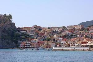 parga città Grecia bellissimo vecchio colorato edificio esplorazione in viaggio sfondo alto qualità stampe foto