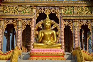 statua dorata del buddha