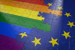 puzzle lgbt e Unione Europea foto