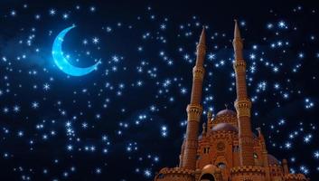 moschea e crescente stelle foto