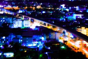 astratto movimento città notte illuminazione. foto