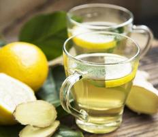 tè verde al limone foto