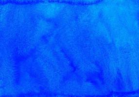 acquerello in profondità blu struttura sfondo mano dipinto. aquarelle cielo blu macchie su carta. foto