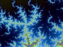 bellissimo Ingrandisci in il infinito matematico mandelbrot impostato frattale. foto