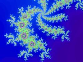 3d-illustrazione di un' bellissimo Ingrandisci in il infinito matematico mandelbrot impostato frattale. foto