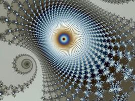 bellissimo Ingrandisci in il infinito matematico mandelbrot frattale. foto