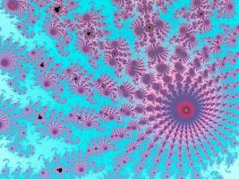 bellissimo frattale Ingrandisci in il infinito matematico mandelbrot impostato foto