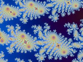 3d-illustrazione di un' bellissimo Ingrandisci in il infinito matematico mandelbrot impostato frattale. foto