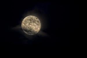 pieno Luna su il nero foto