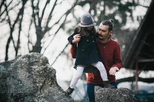 bambino e padre foto