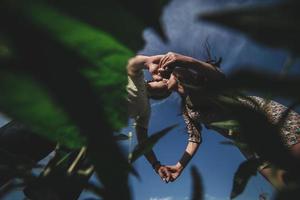 ritratto di gravidanza di coppia foto