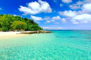 Paradise Beach nell'isola di koh maiton, phuket, thailandia foto