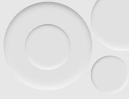 bianca cerchio semplice e pulito astratto sfondo. 3d rendere foto
