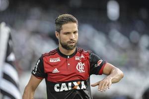 rio, brasile - marzo 03, 2018 - diego giocatore nel incontro fra flamengo e bottafogo di il carioca campionato nel nilton santos stadio foto