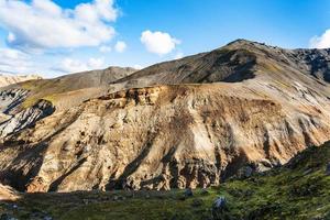 vecchio vulcano nel landmannalaugar nel Islanda foto