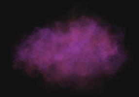 rosa nebulosa foschia acquerello spruzzo dipinto su nero sfondo, buio colore con modello nube struttura effetto, con gratuito spazio per mettere lettere illustrazione sfondo foto