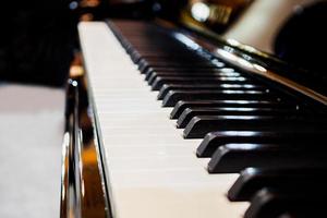 strumento musicale di sfondo della tastiera del pianoforte foto