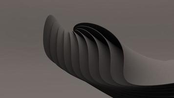 astratto nero sfondo 3d rendere. elegante buio lusso sfondo. carta 3d pendenza nero modello design. foto