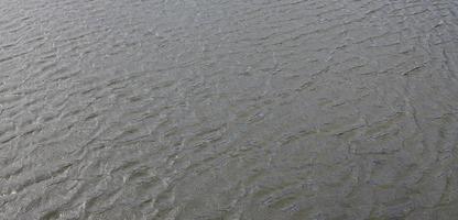 il struttura di buio fiume acqua sotto il influenza di vento, impresso nel prospettiva. orizzontale Immagine foto