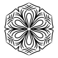 mandala ornamento con bianca sfondo foto