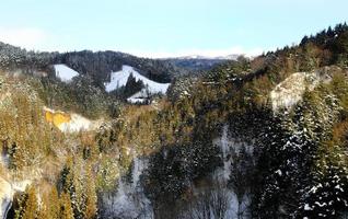 dopo la montagna di neve foto