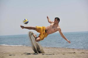 maschio spiaggia pallavolo gioco giocatore foto