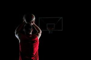 giocatore di basket in azione foto