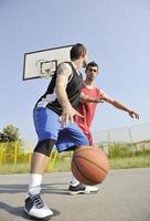 streetball gioco a presto mattina foto