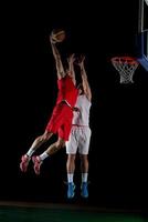 giocatore di basket in azione foto