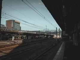 osaka Giappone novembre 8 2019 treno stazione nel Giappone foto