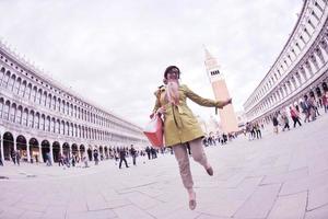 bellissimo donna nel Venezia foto