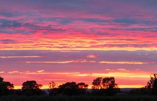 tramonto al di sopra di nord York brughiere foto