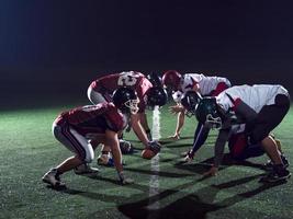 americano calcio Giocatori siamo pronto per inizio foto