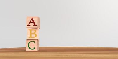 un' B c font parola alfabeto cubo bloccare di legno copia spazio decorazione simbolo economia attività commerciale idea finanziario marketing Salvataggio imposta fondo ricchezza credito investimento formazione scolastica giocattolo bambino ragazzo aula.3d rendere foto