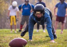 americano calcio giocatore nel azione foto