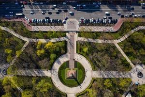 kiev. Ucraina. aprile 18 2019. monumento tara shevchenko. aereo Visualizza. foto