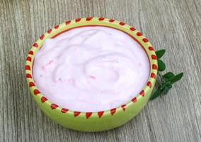 fragola Yogurt su legna foto