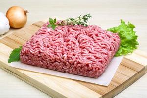 piatto di carne macinata foto