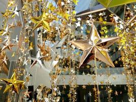 shinny moderno stile decorazione stella per Natale e nuovo anno foto