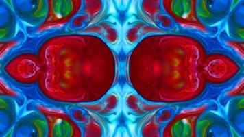 meraviglioso caleidoscopio sfondi creato a partire dal colorato inchiostro dipingere diffusione foto