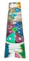 batik seta sciarpa con astratto floreale modello foto
