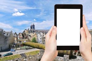 turista fotografie cittadina berlina a partire dal castello, Francia