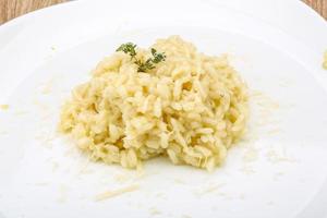 risotto su il piatto foto