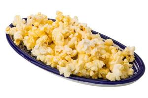 Popcorn su bianca foto