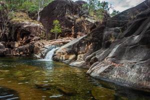 cascate a grande cristallo torrente qld Australia foto