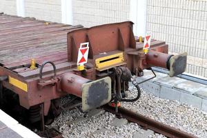 Ferrovia brani e ferrovia macchine nel Israele. foto