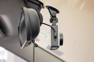 auto cctv telecamera video registratore per guida sicurezza su il strada foto